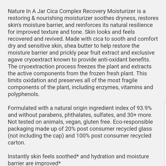 PHILOSOPHY NATURE CICA COMPLEX MOISTURIZER. - Picture 5 of 5